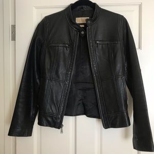Michael Kors Black Leather Jacket